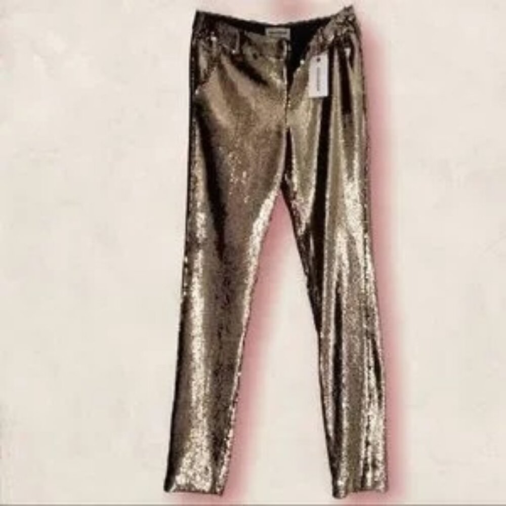 Zadig & Voltaire Prune Sequin Trousers